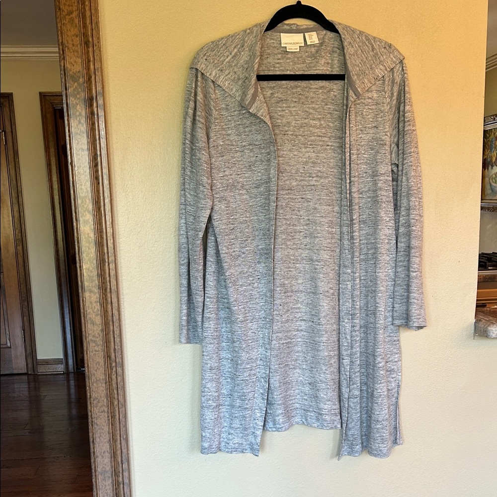 Cynthia Rowley Heather Gray Open Cardigan